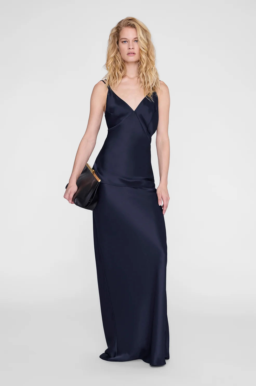 Anine Bing Bar Maxi Skirt - Navy