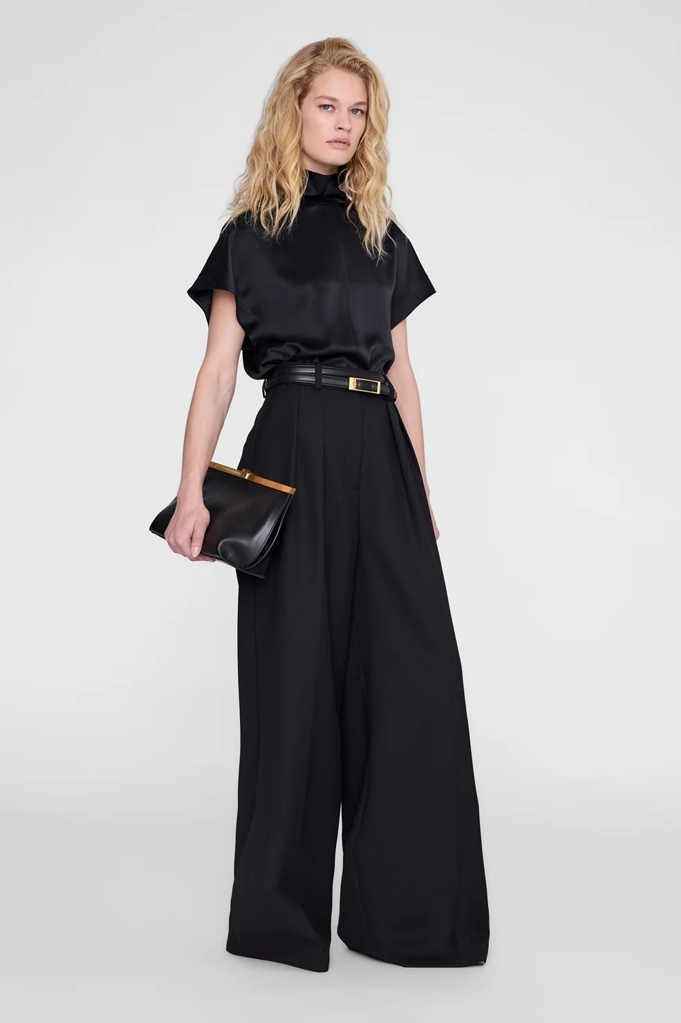Anine Bing Samson Top - Black