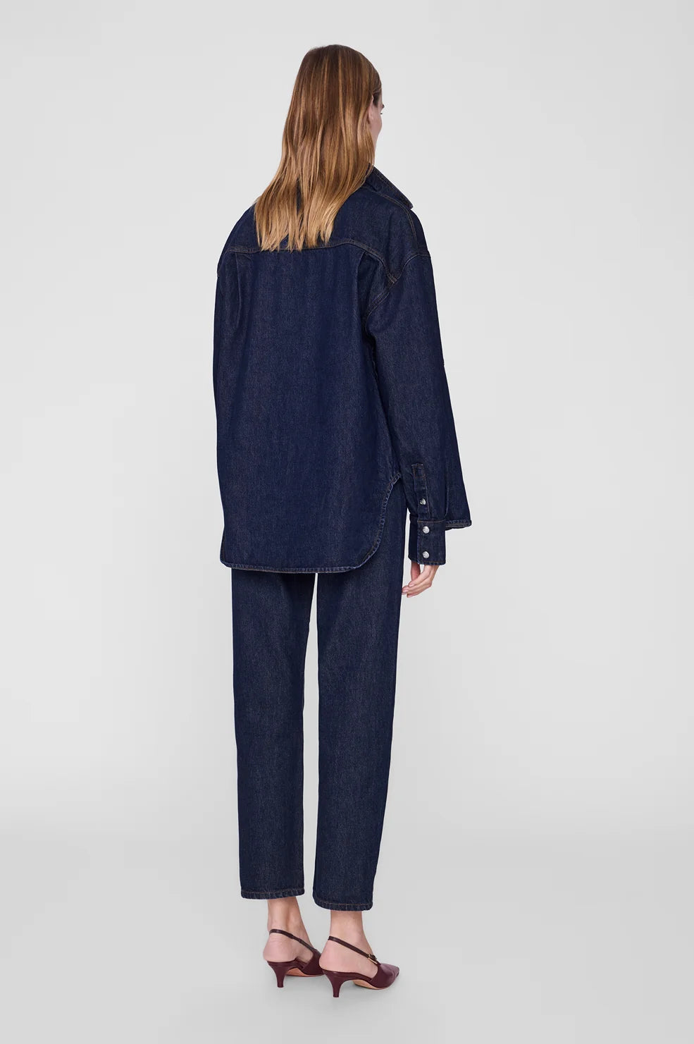 Anine Bing Samy Shirt - Unwashed Blue