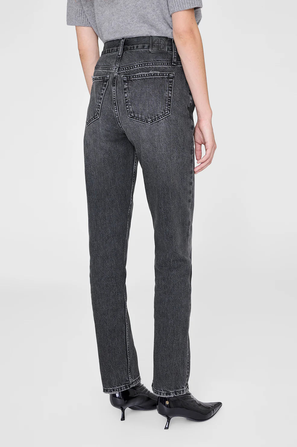 Anine Bing Bruno Jean-Washed Smoke Grey