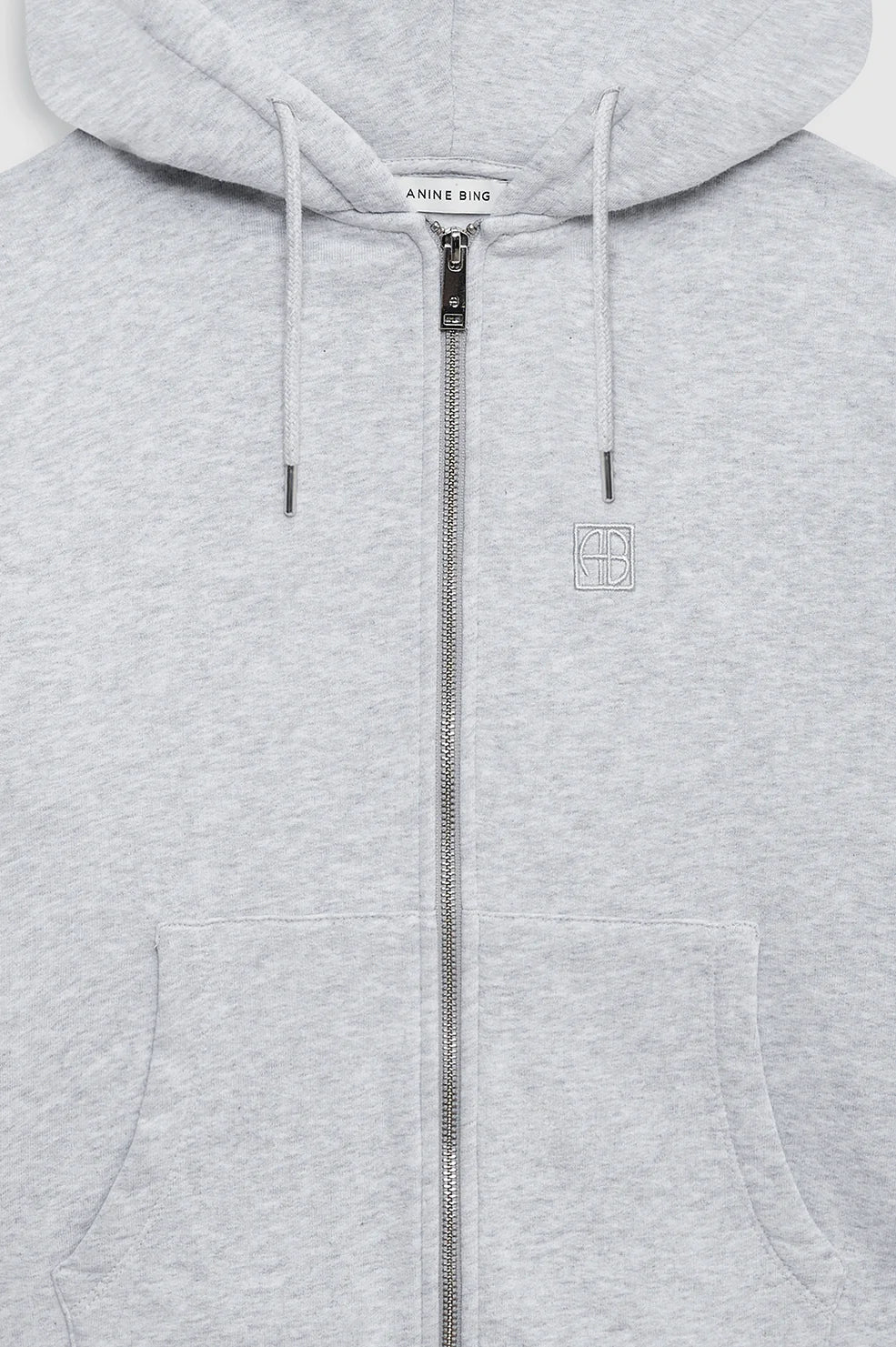 Casper Zip Up - Grey Melange
