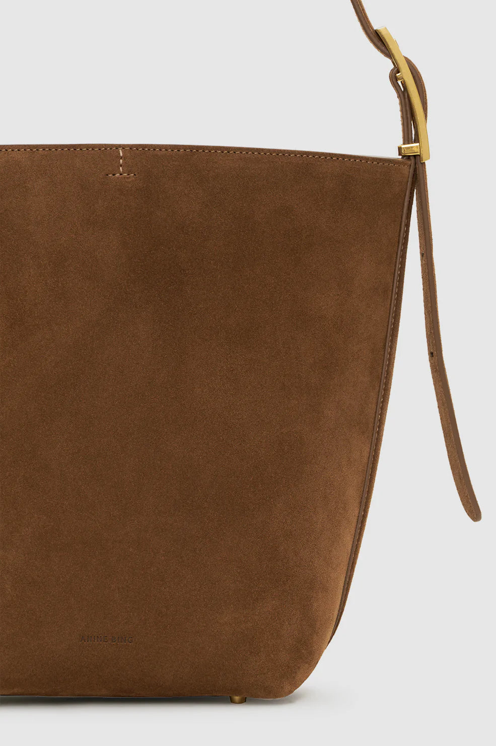 Anine Bing Elly Medium Bucket Bag - Brown