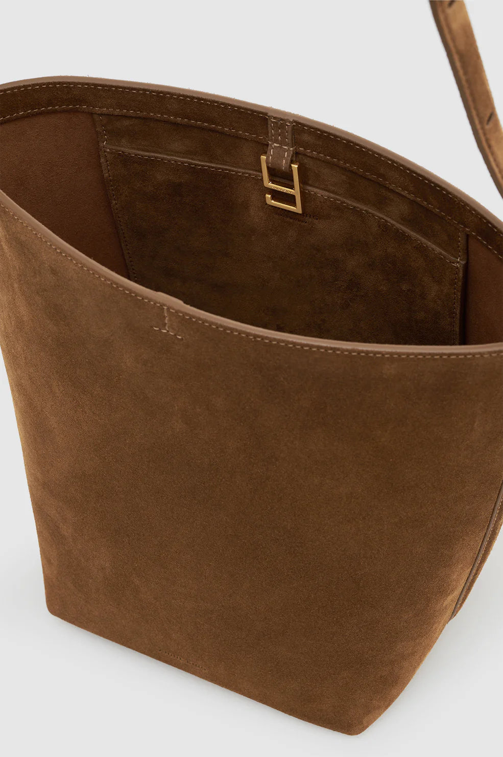 Anine Bing Elly Medium Bucket Bag - Brown