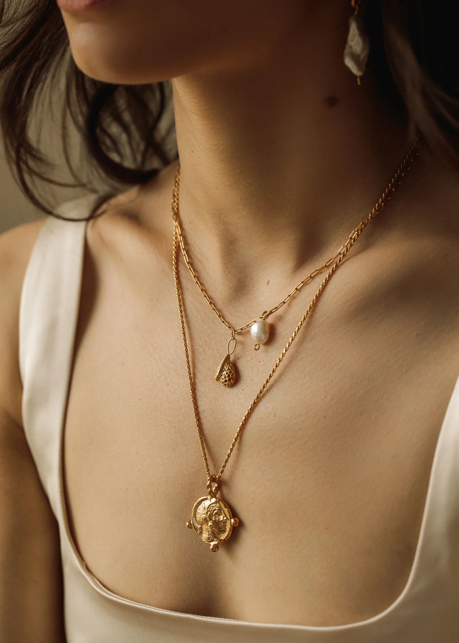 Pamela Card Venus Rising Necklace - Gold