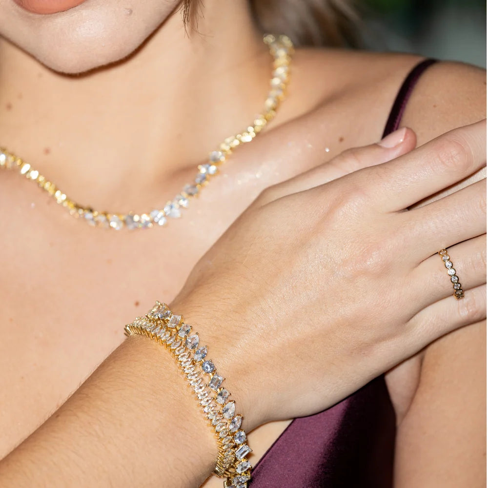 Sahira Celeste Eternity Ring - Gold