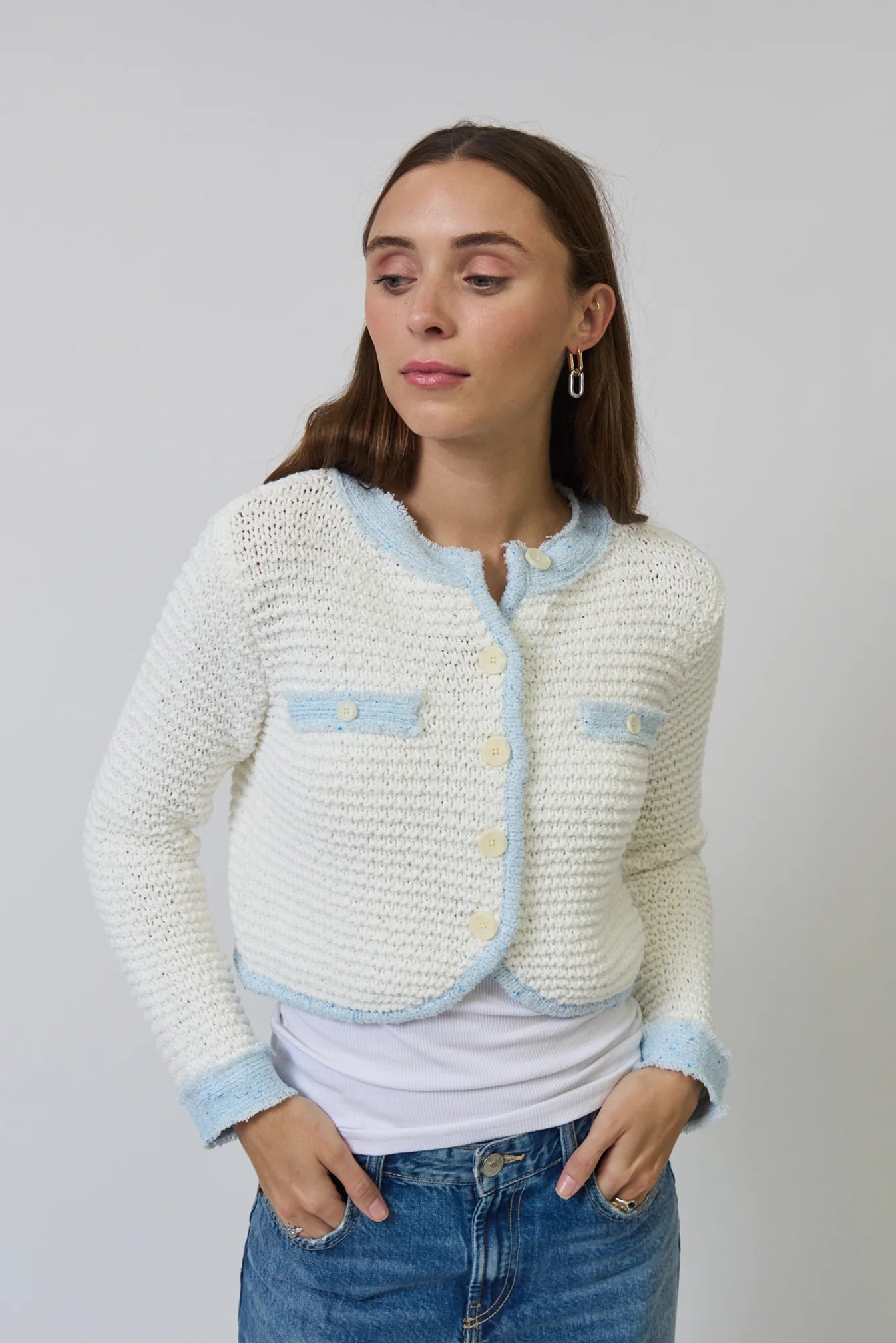 Celeste Tuck Stitch Cardigan