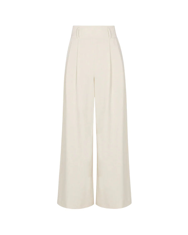 Cate High Rise Pant - Ivory