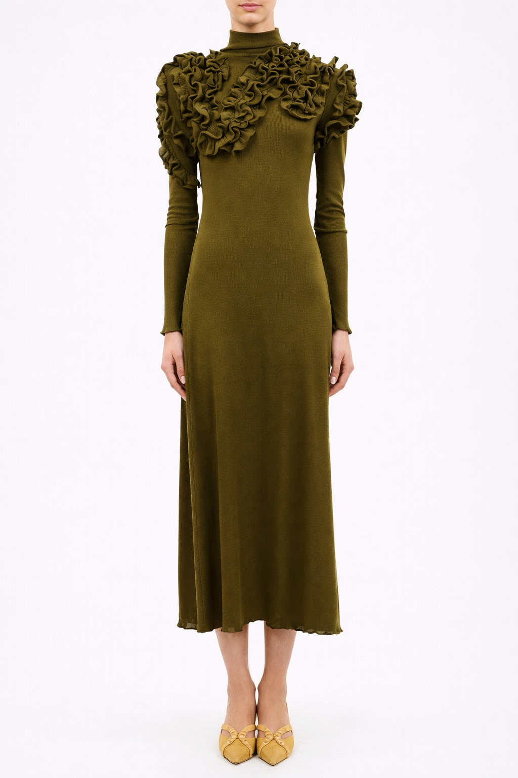Ulla Johnson Solene Long-Sleeve Jersey Dress