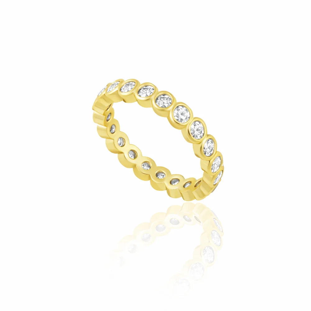 Sahira Celeste Eternity Ring - Gold