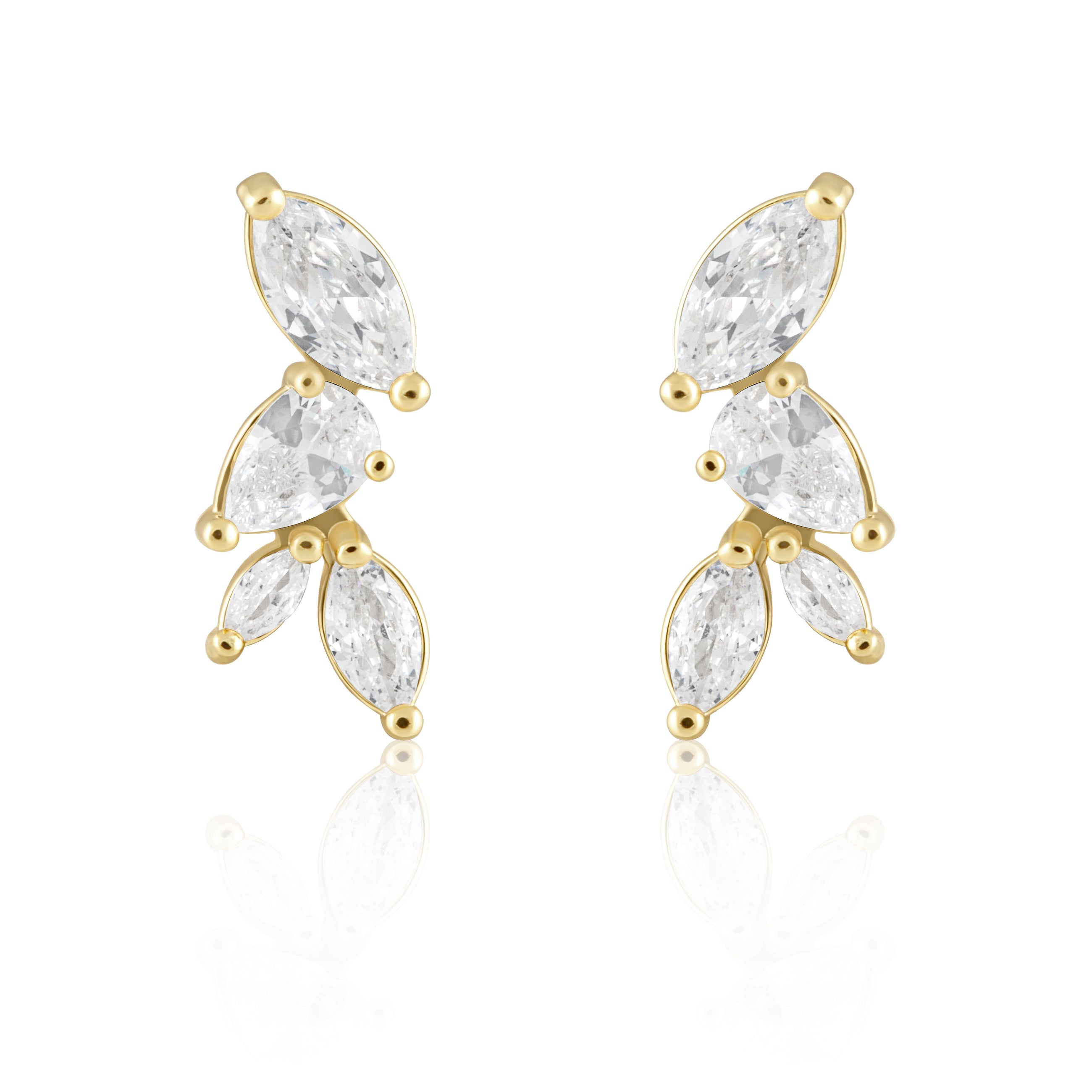 Constance Stud - Gold, Silver