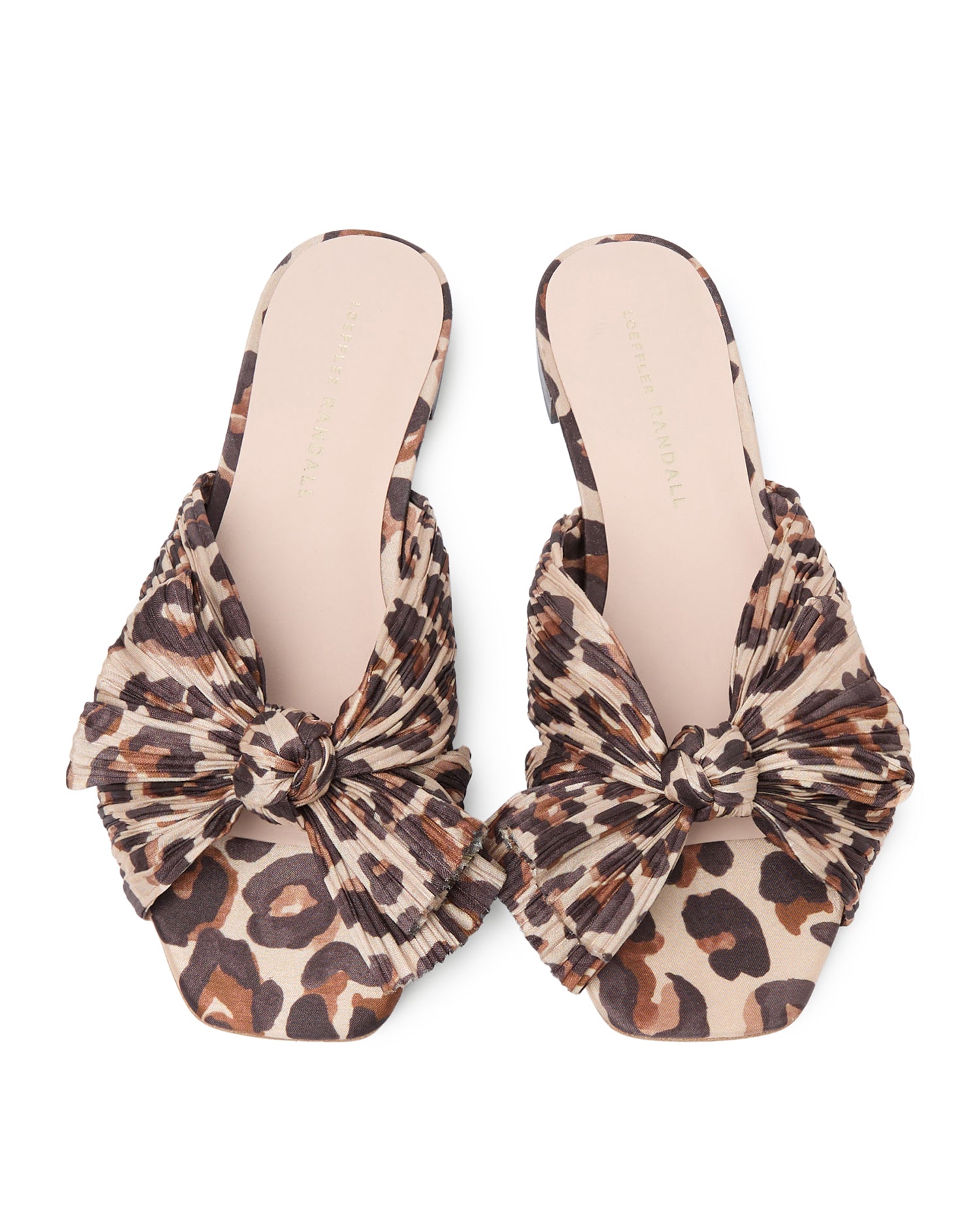 Daphne Pleated Knot Flat Sandal