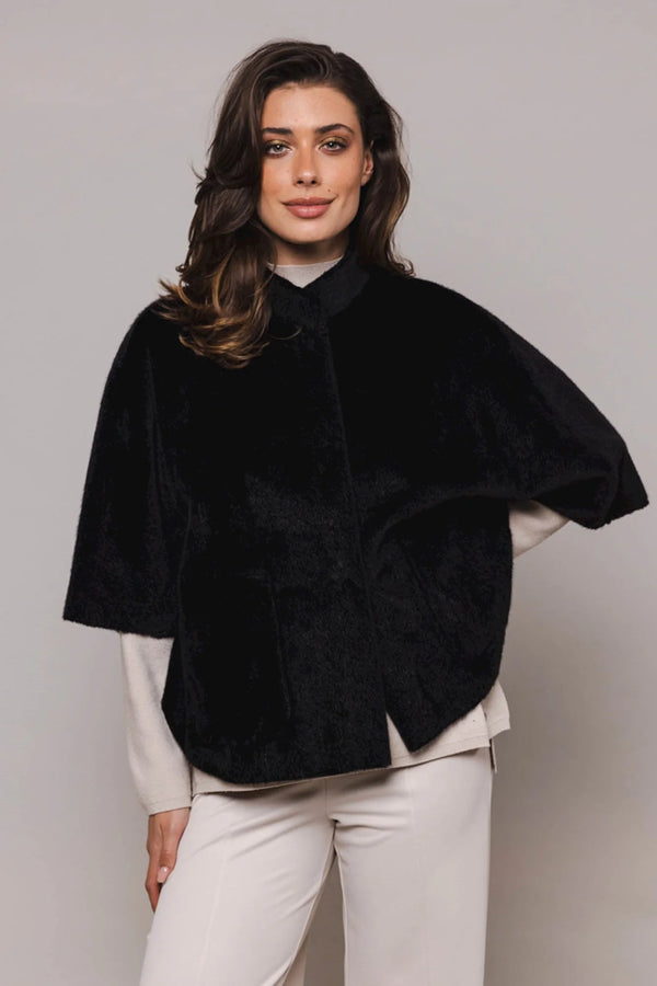 Dewi  Faux Fur Cape
