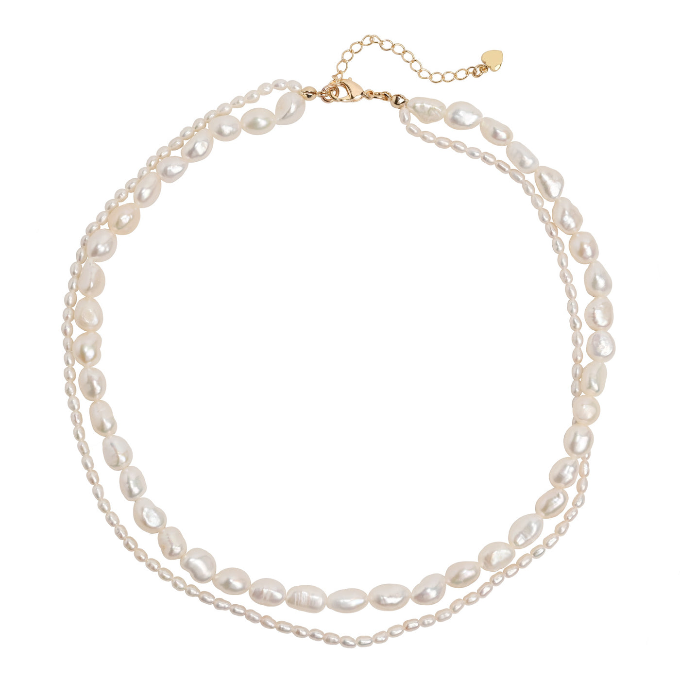 Double Pearl Necklace