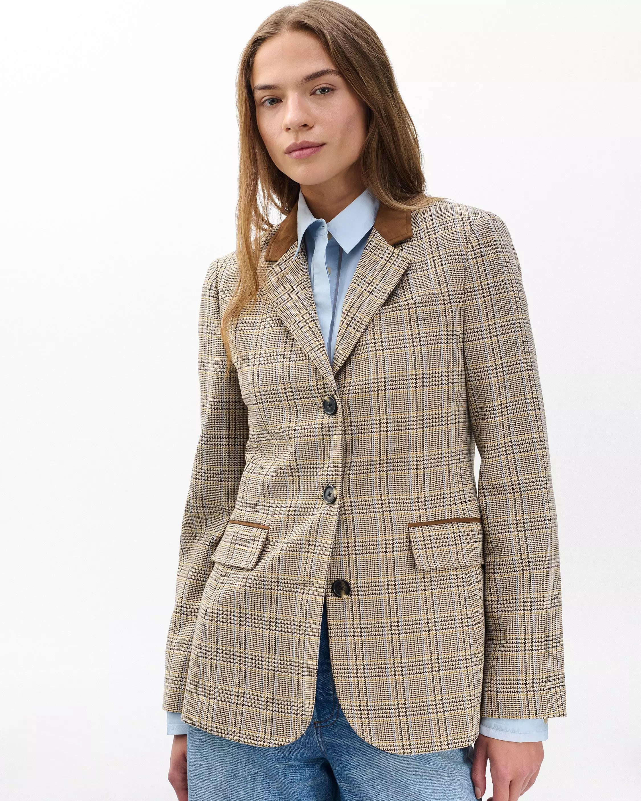 rag&bone Evia Plaid Blazer