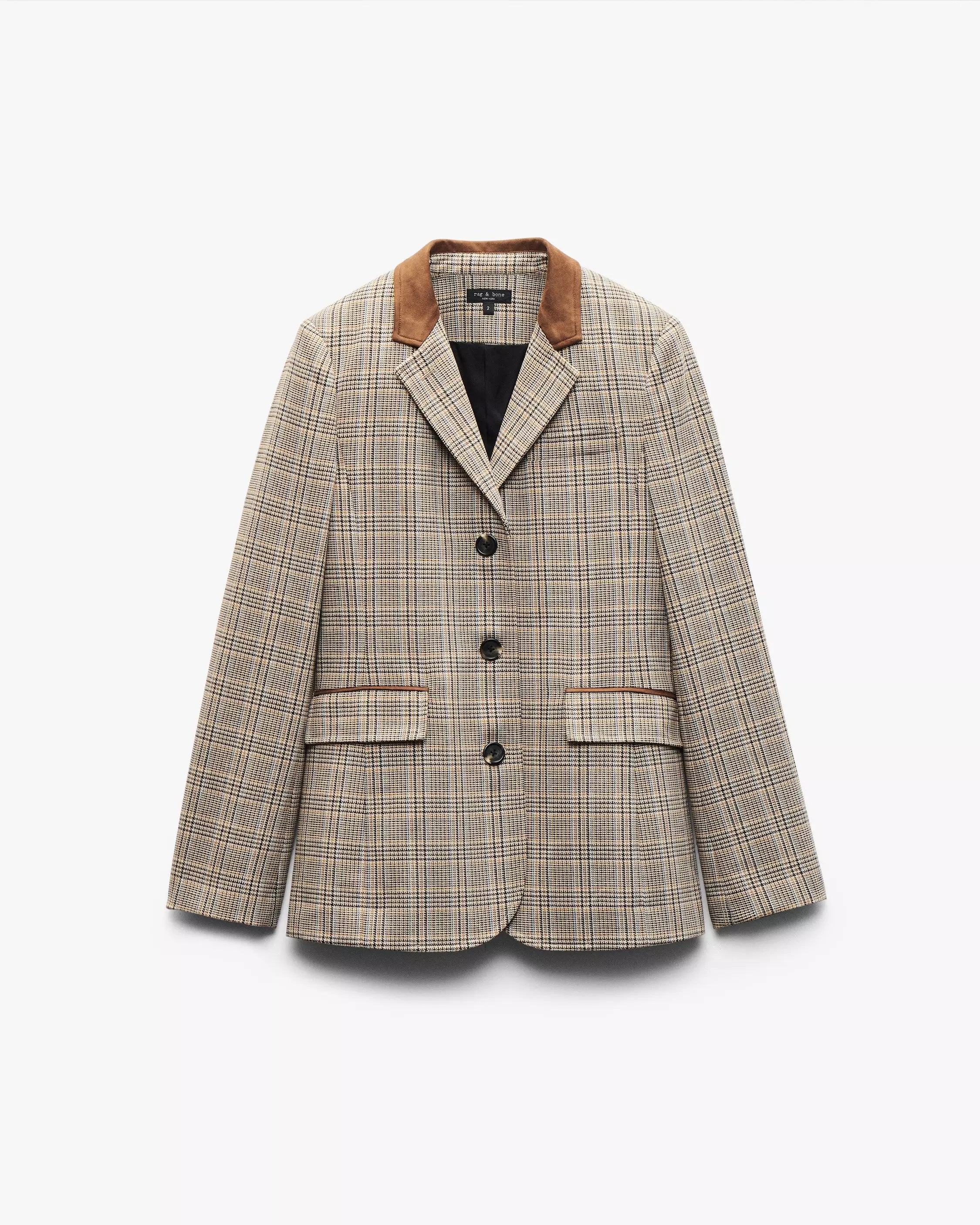 rag&bone Evia Plaid Blazer