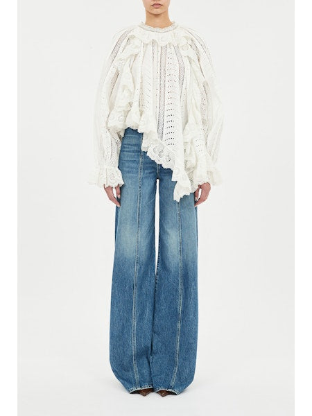 Marcella Asymmetrical Long Sleeve Blouse