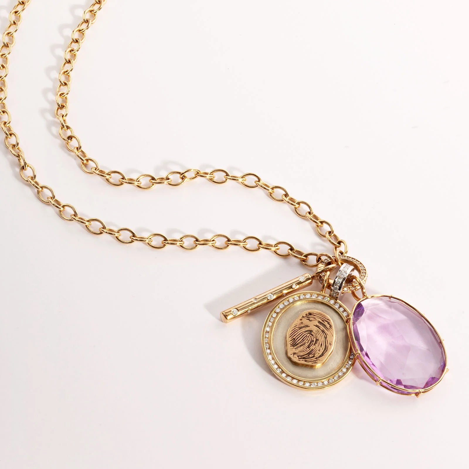 Heather B. Moore Medium Yellow Gold High Polished Round Bar