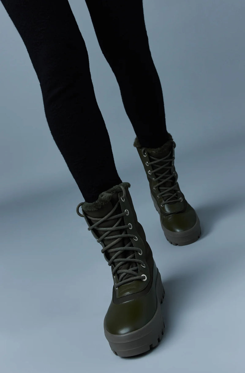 Mackage Hero Shearling Boot - Army