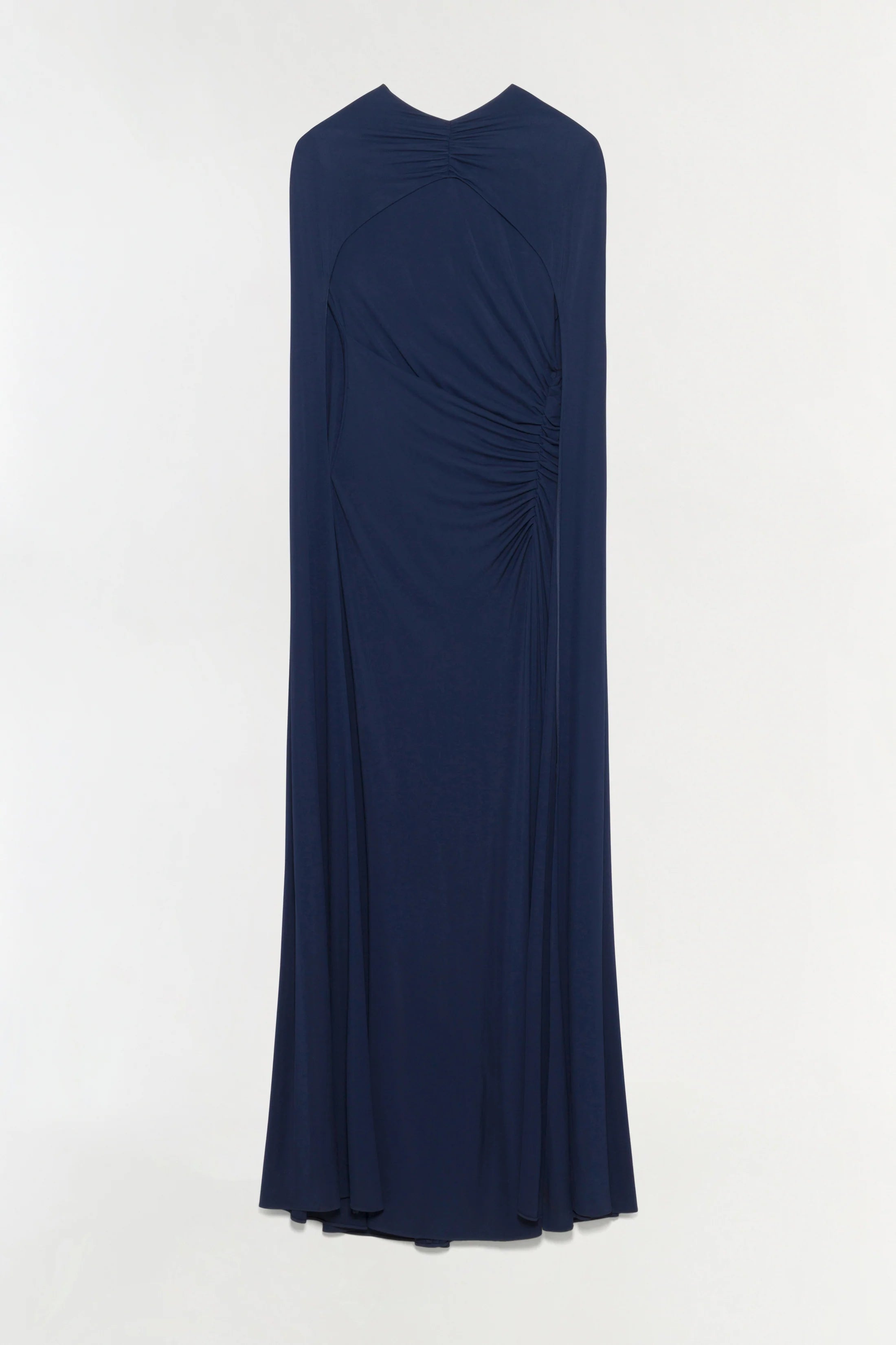 Simkhai Demi Draped Jersey Cape Gown - Midnight