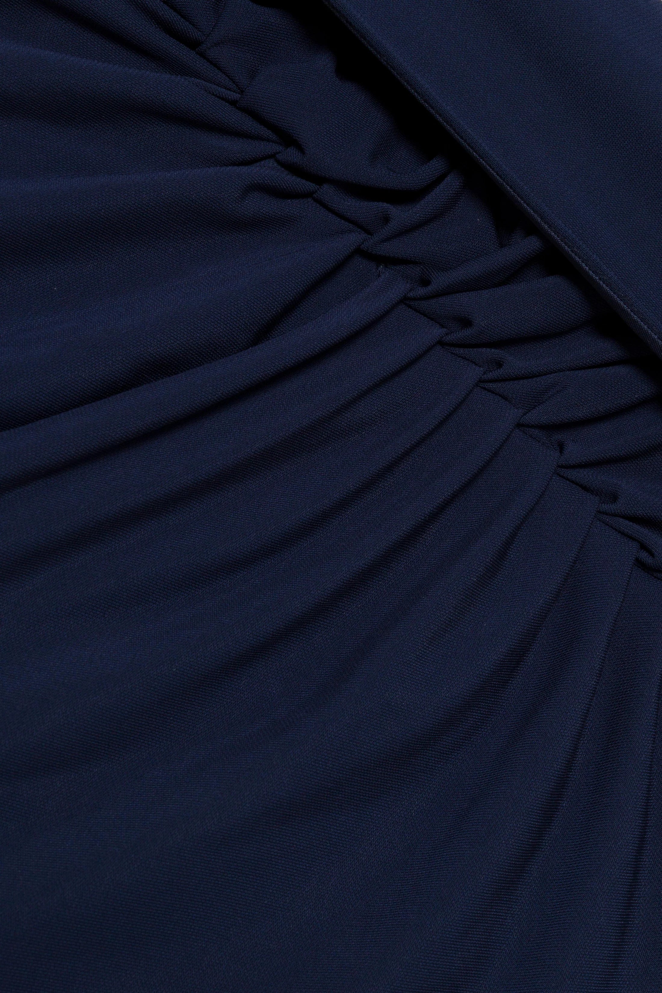 Simkhai Demi Draped Jersey Cape Gown - Midnight