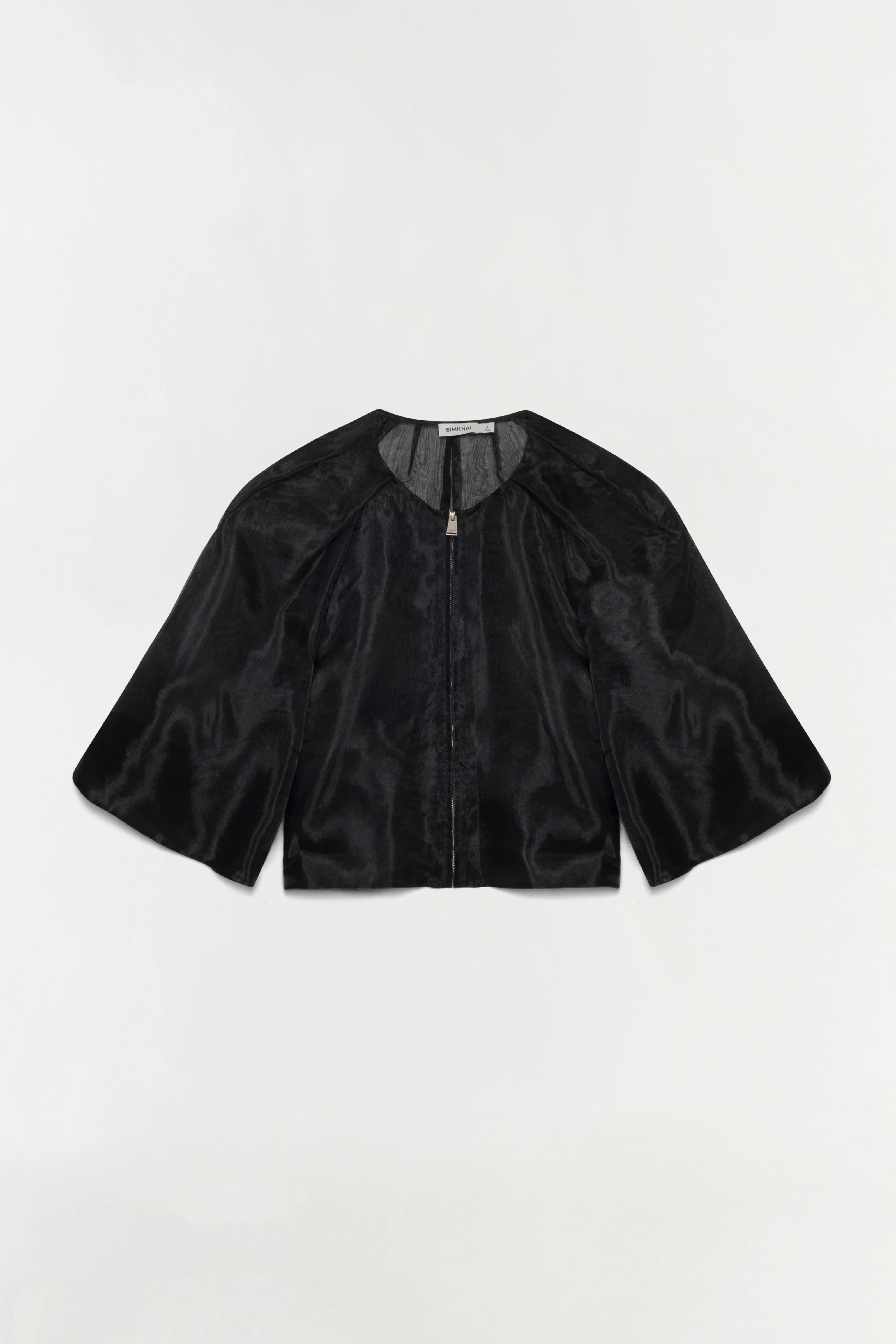 Simkhai Arielle Short-Sleeve Top - Black