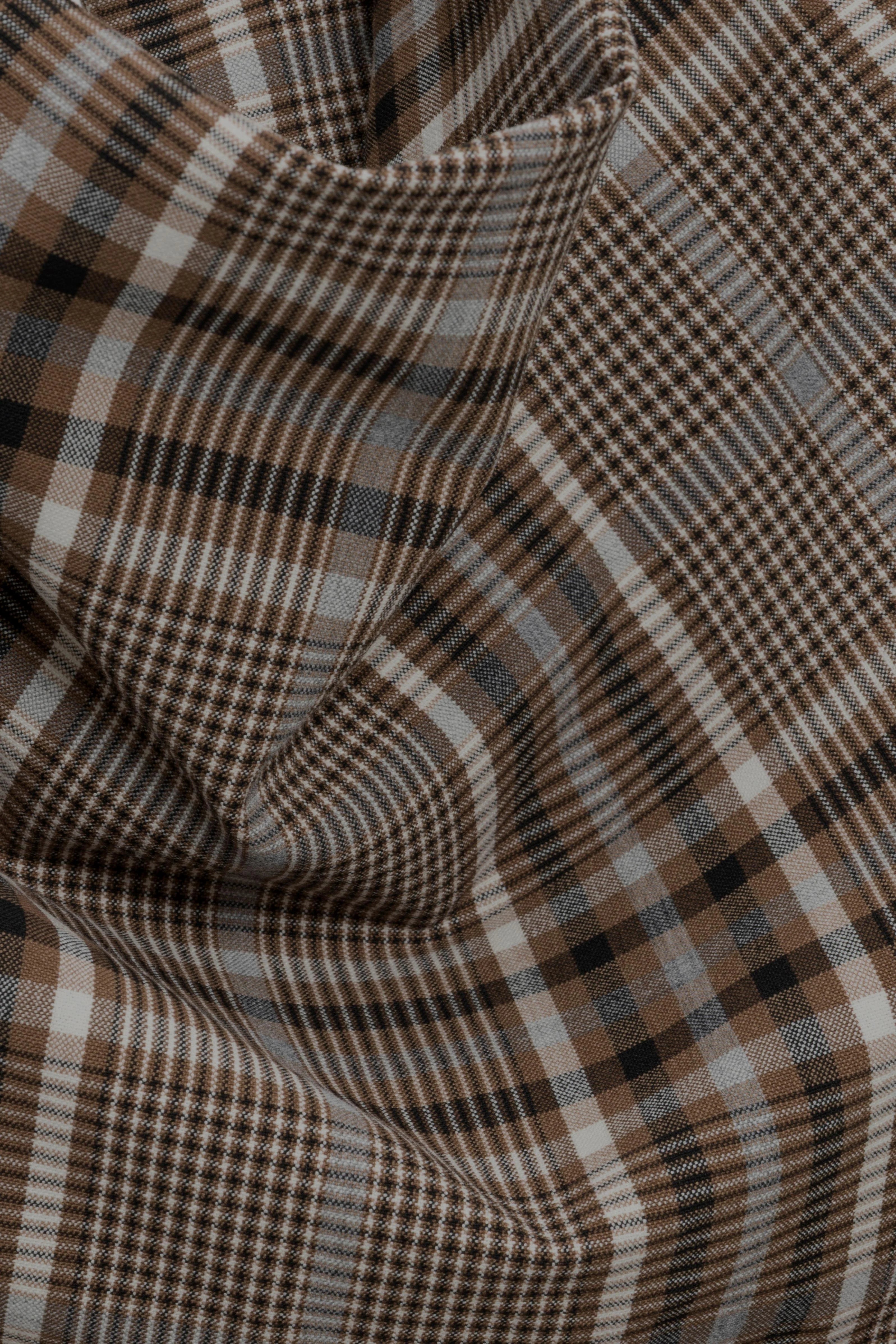 Simkhai Burke Draped Midi Dress - Otter Plaid