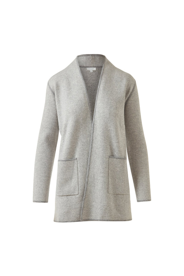 Jacquard Herringbone Cardi