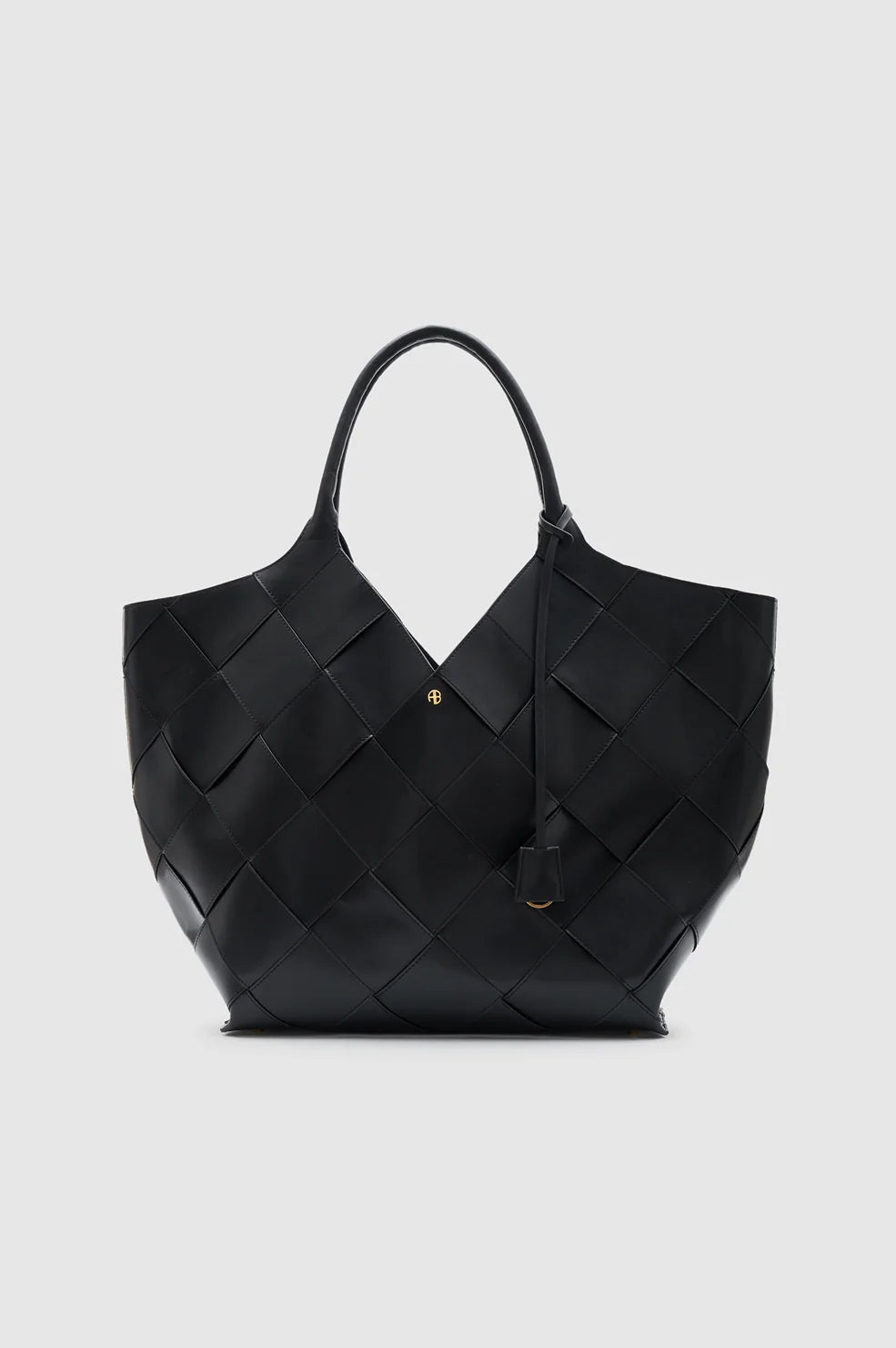 Anine Bing Lili Tote Braided Leather - Black 