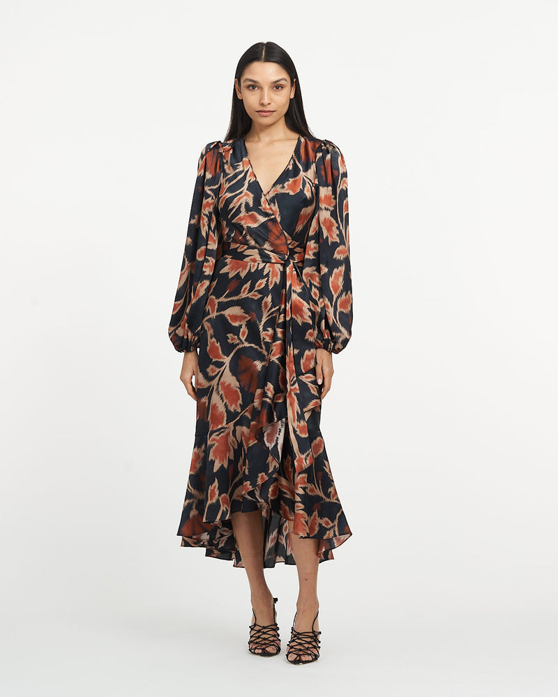 Blaire Dress - Dark Navy Multi