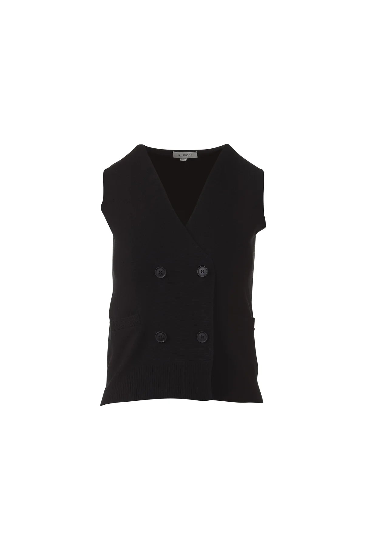 Kinross Double Breasted Vest Cardigan