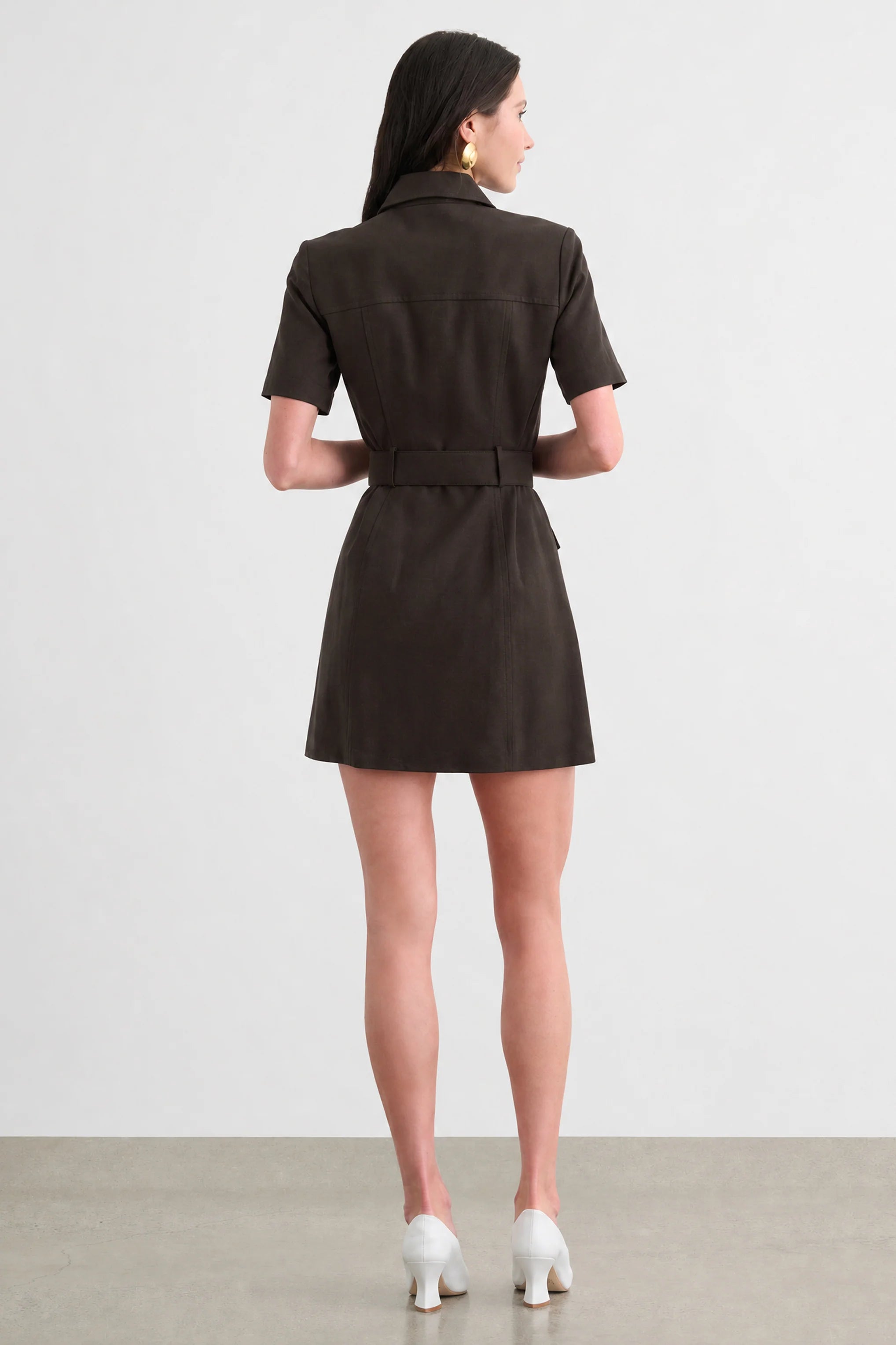 Toccin Lydia Snap Front Dress - Cocoa