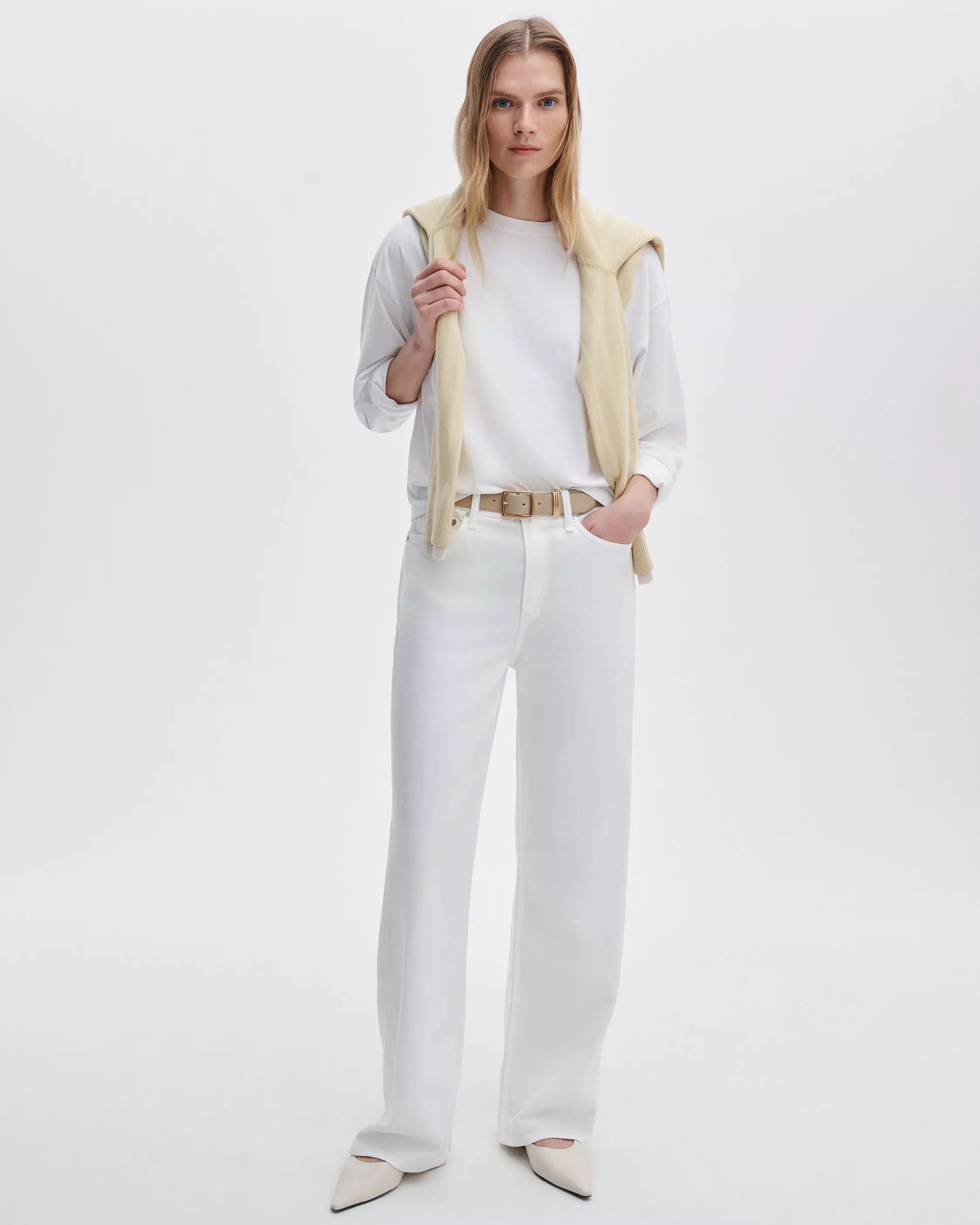 rag&bone Logan Featherweight Wide-Leg Jeans