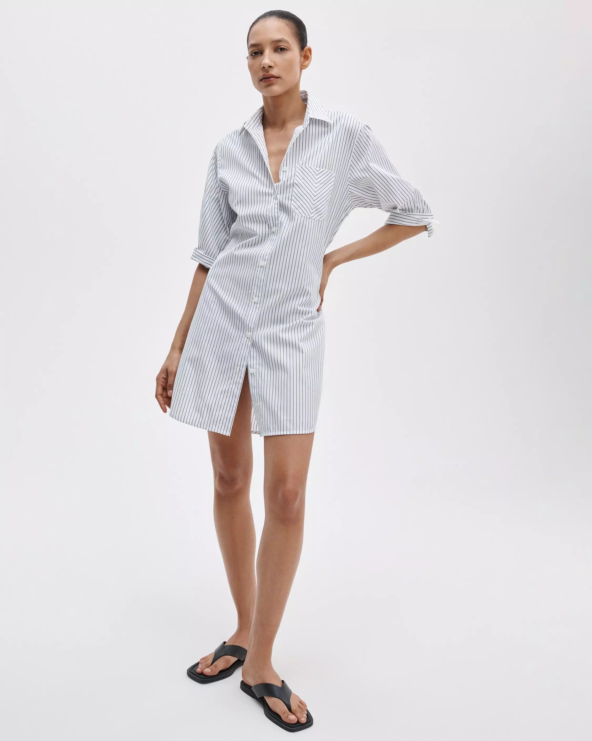 rag & bone Lucia Striped Cotton Mini Dress