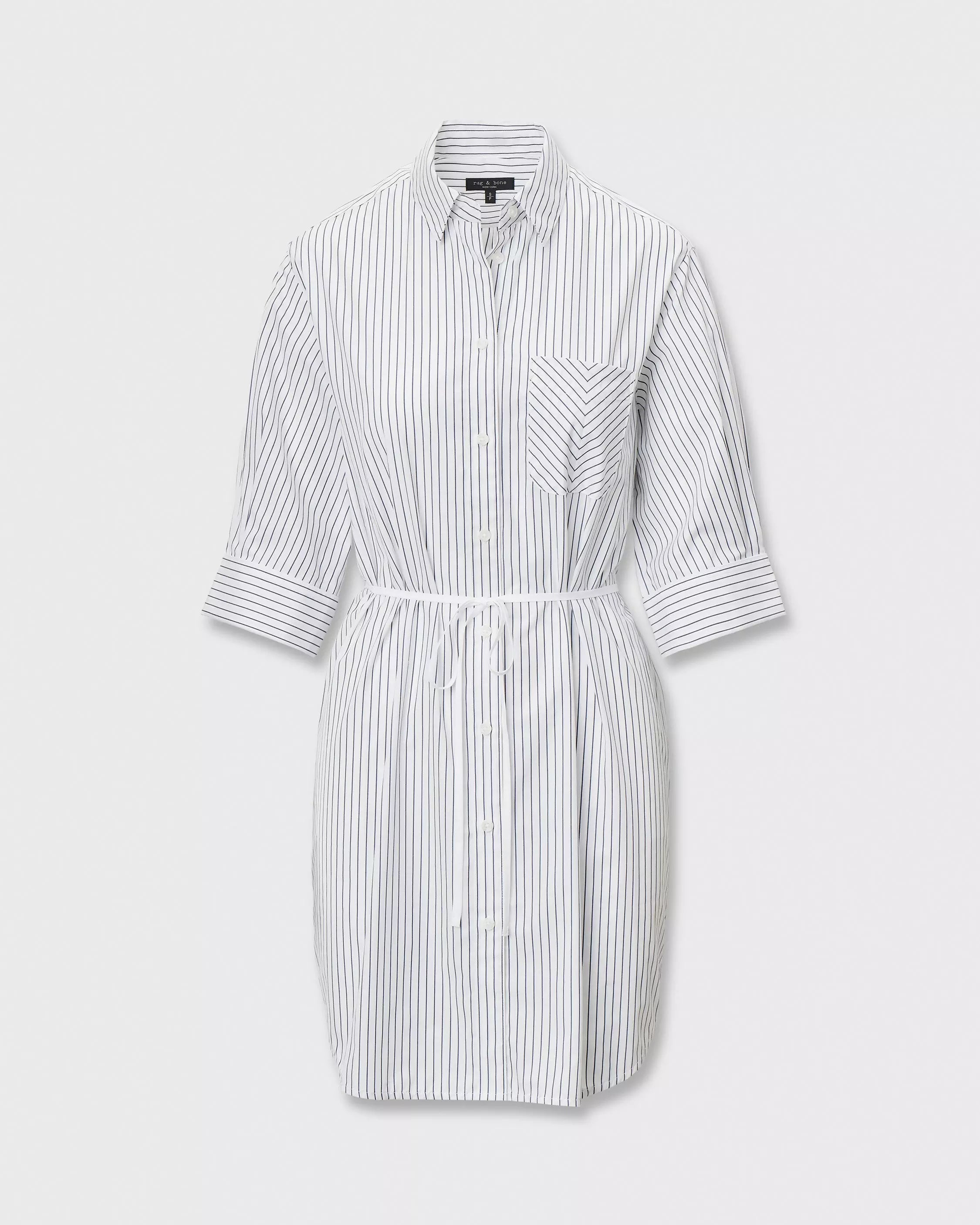 rag & bone Lucia Striped Cotton Mini Dress