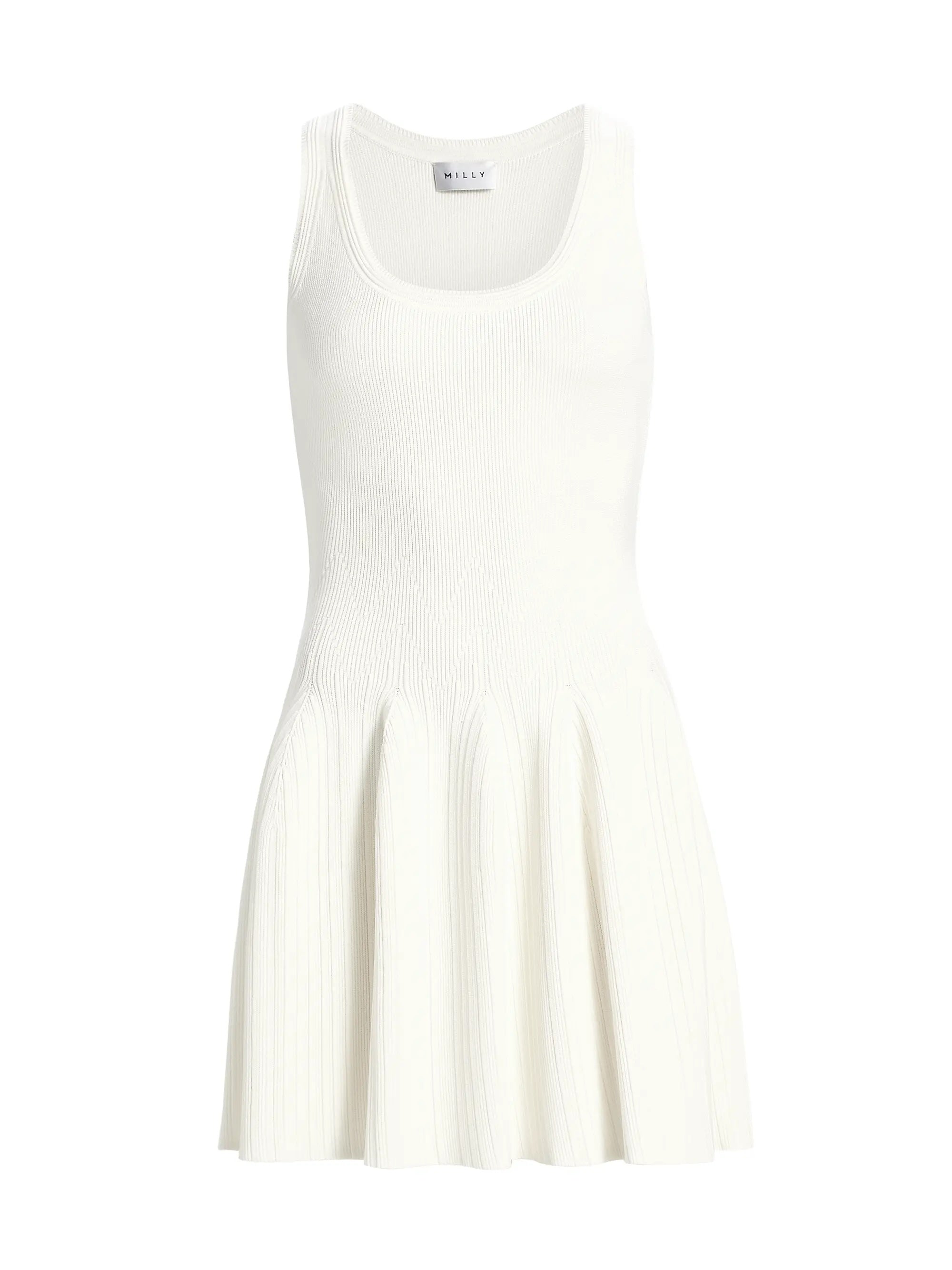 Milly Marea Knit Mini Dress - Ecru