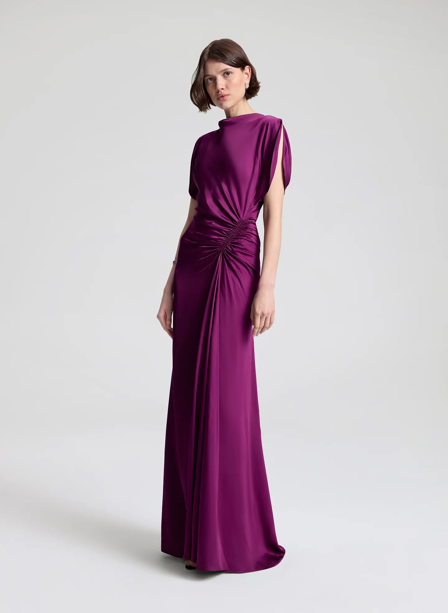 A.L.C. Women's Nadia Ruched Gown - Purple - Size 10