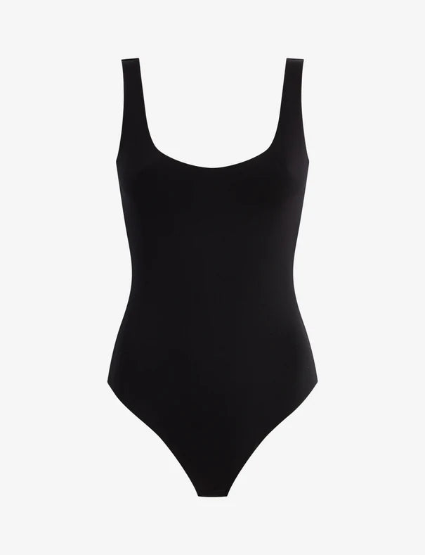 Neoprene Tank Bodysuit - Black