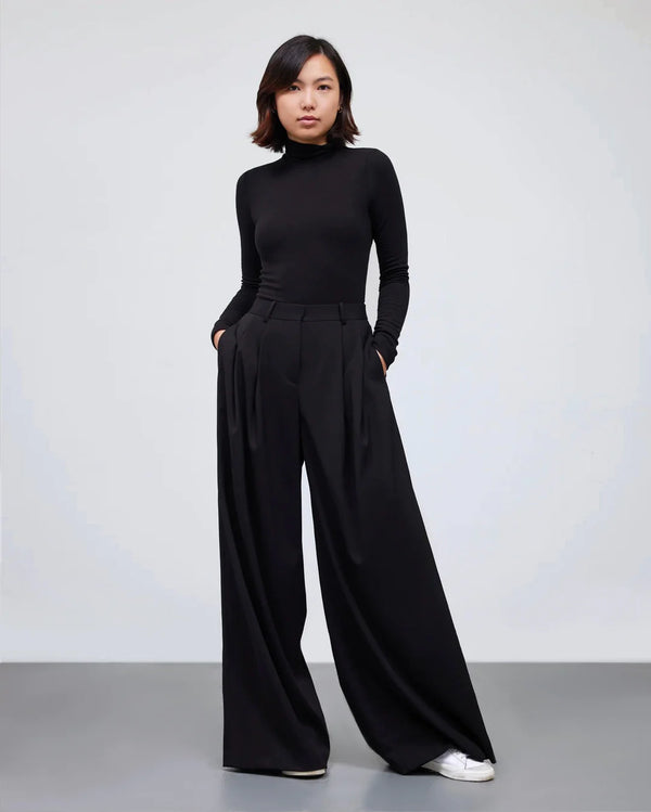 Olivia Pleated Pant - Black