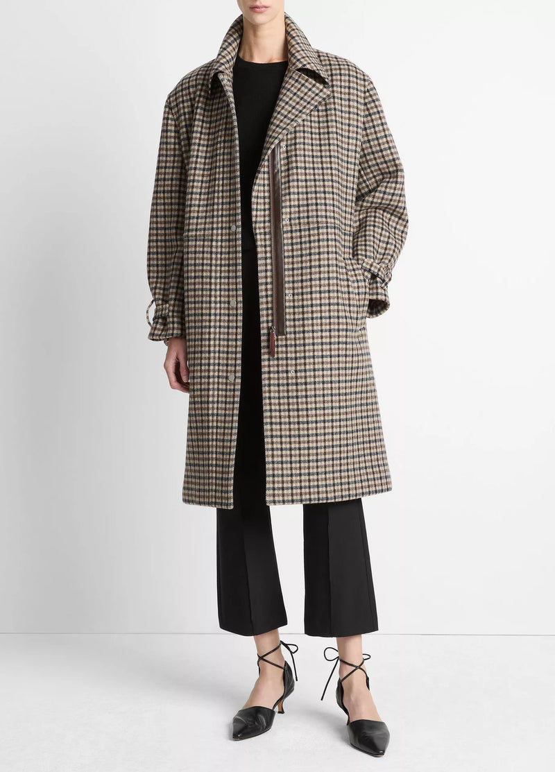 Plaid Car Coat