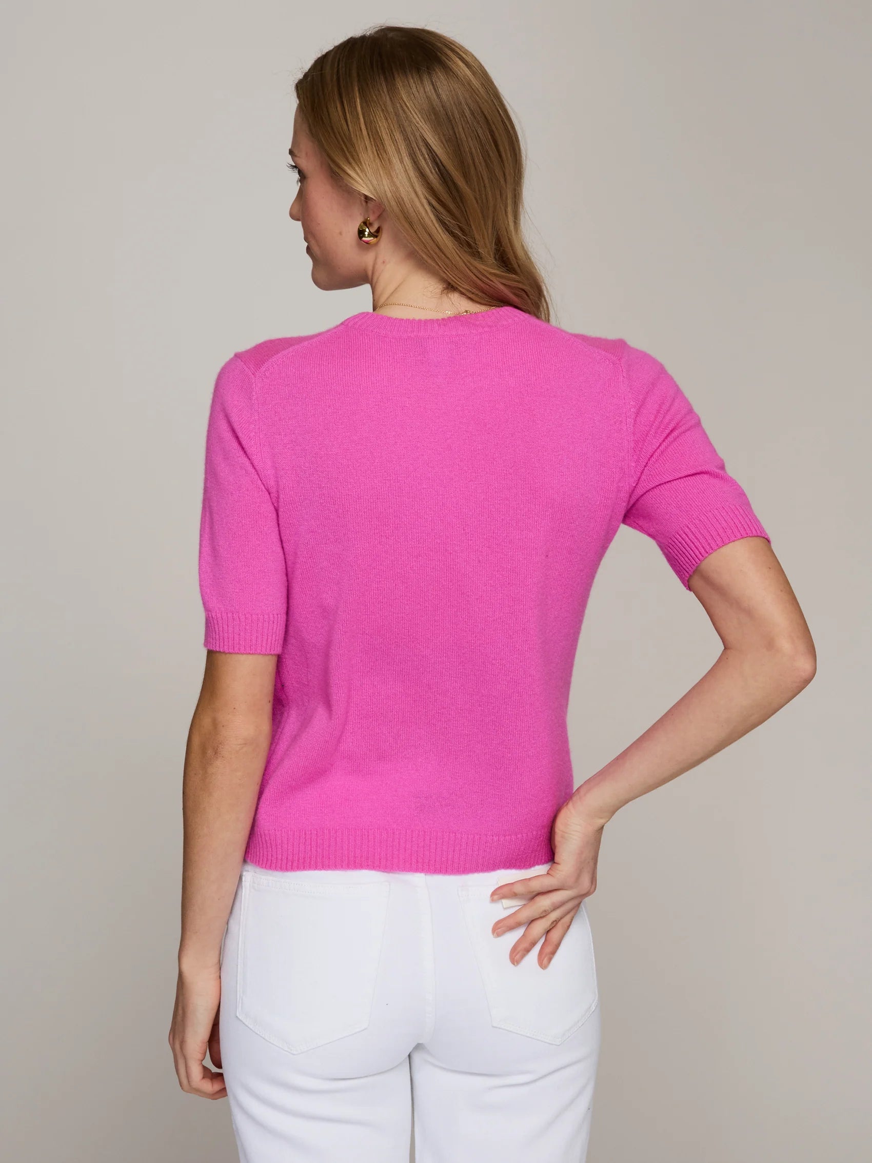 Autumn Cashmere Cropped Short Sleeve Crew