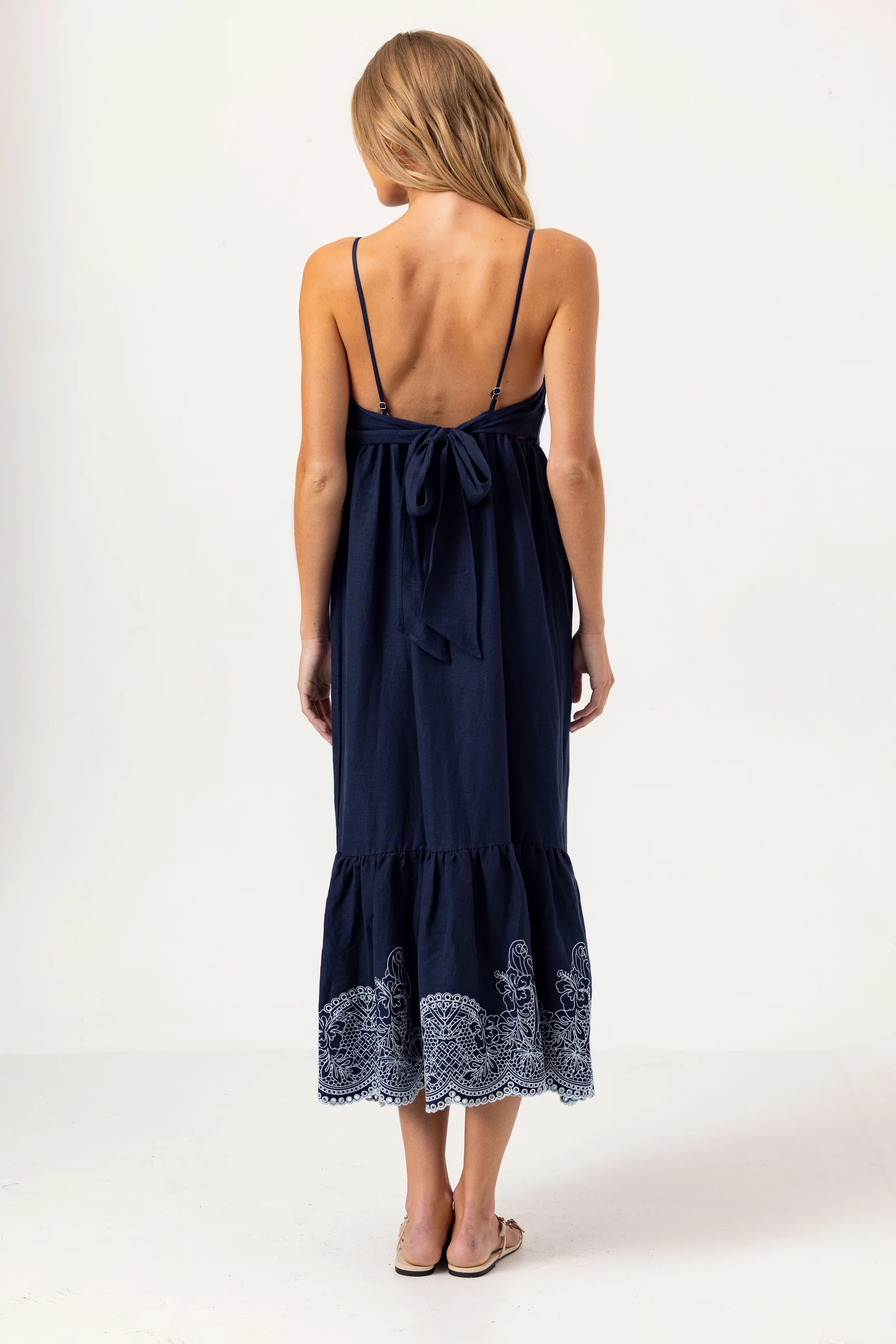 Sundays Ebroidered Felton Dress