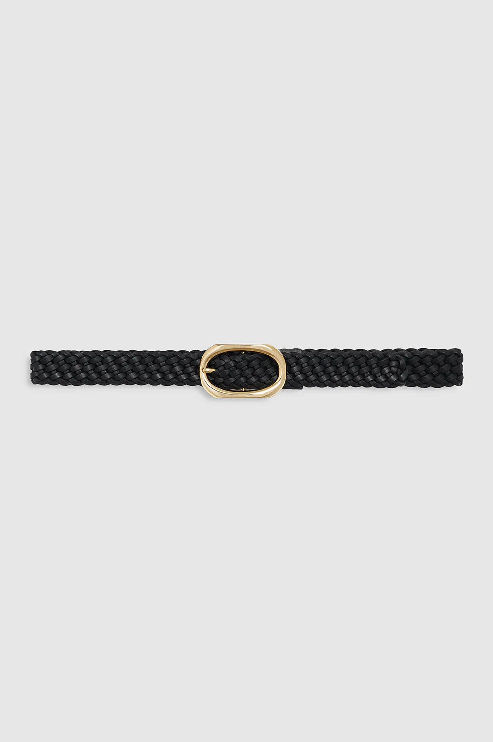Anine Bing Signature Link Belt Braided - Black