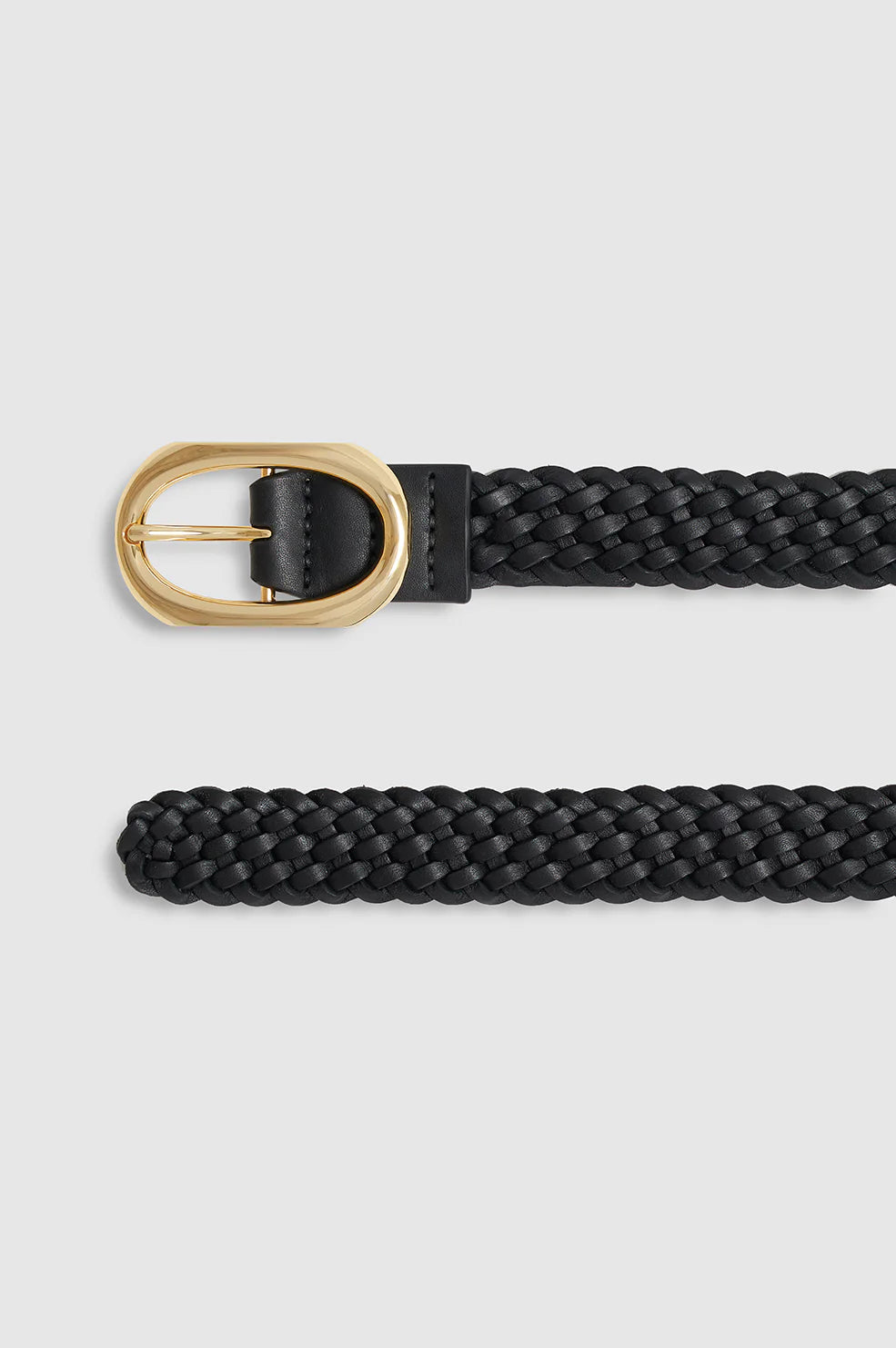 Anine Bing Signature Link Belt Braided - Black