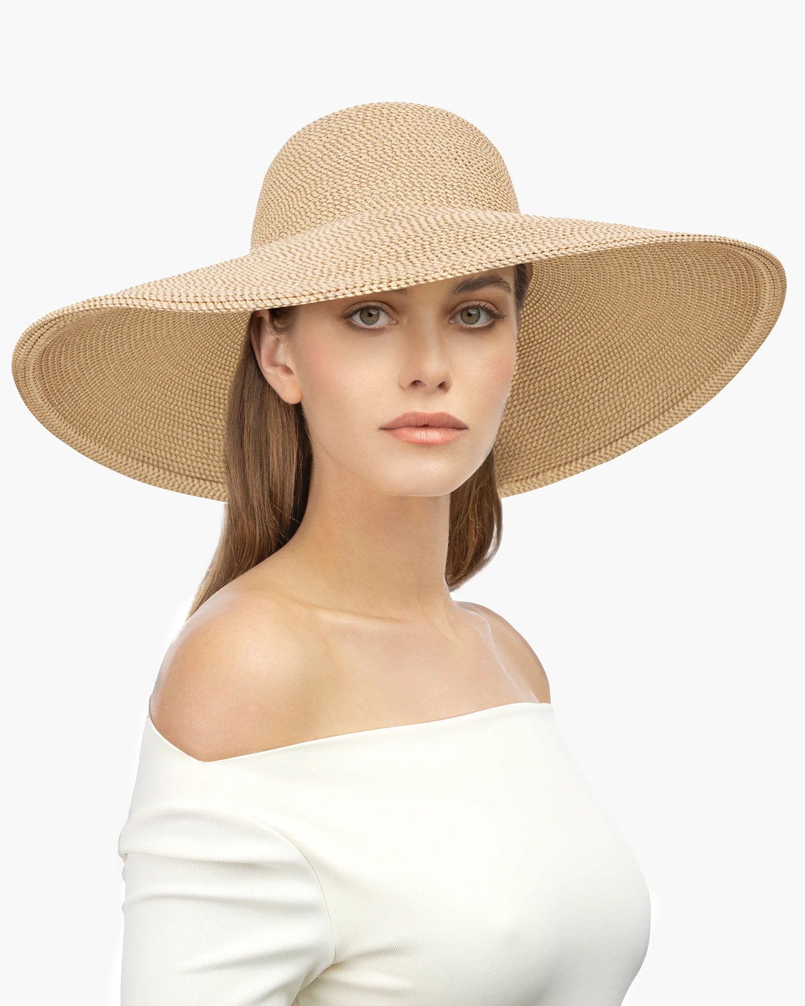 Eric Javits Floppy Straw Hat - Peanut