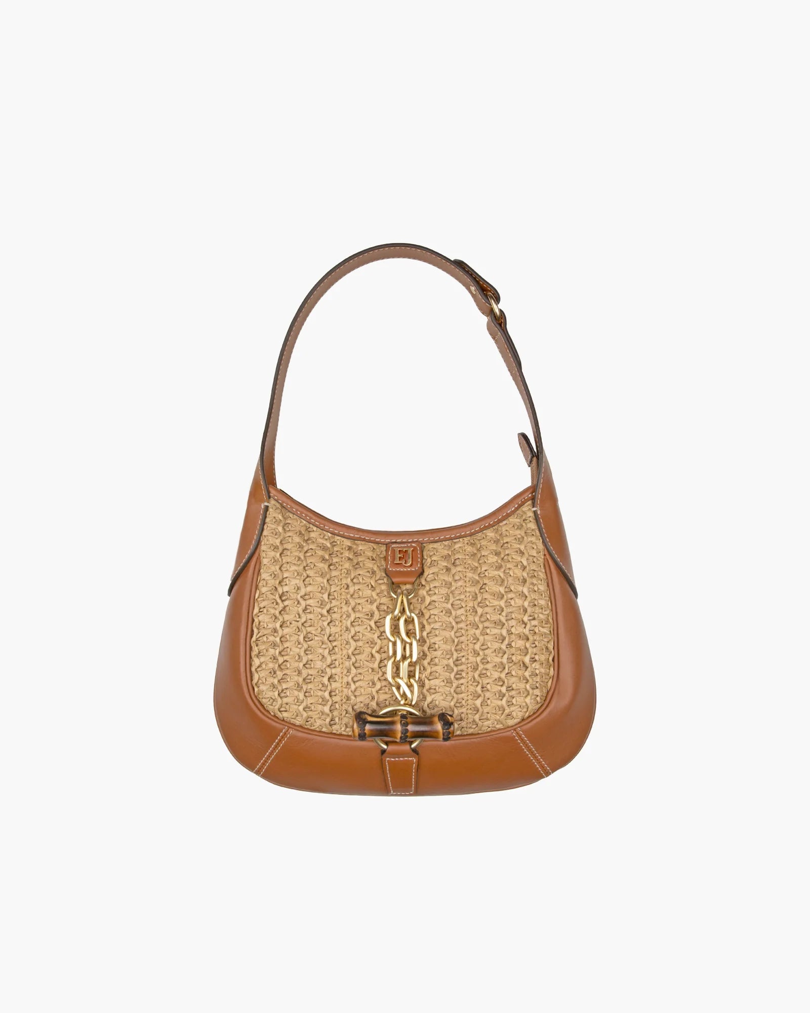 Eric Javits Lil Isle Raffia Crossbody Bag - Natural