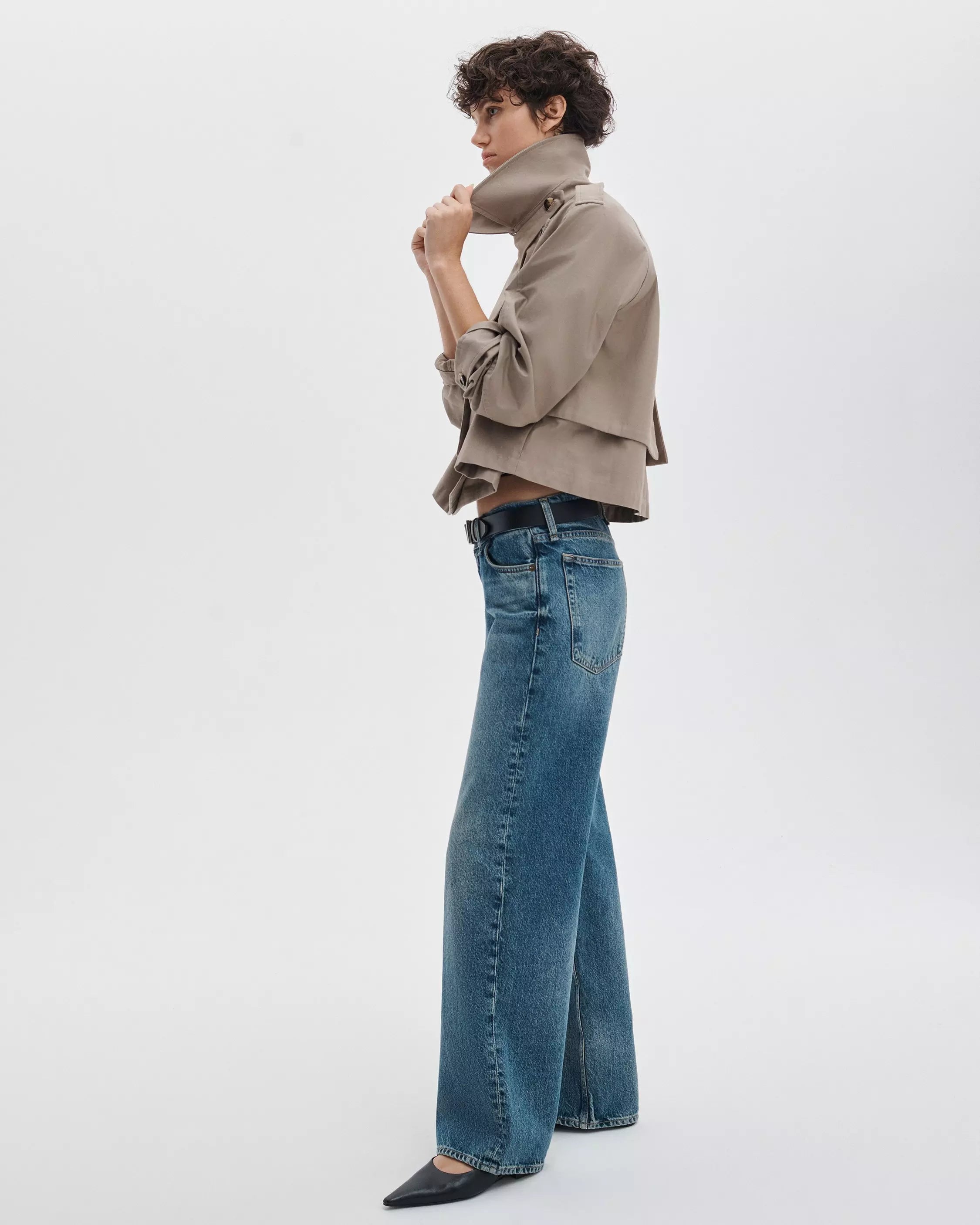 rag&bone Saige Relaxed Straight Jeans - Echo