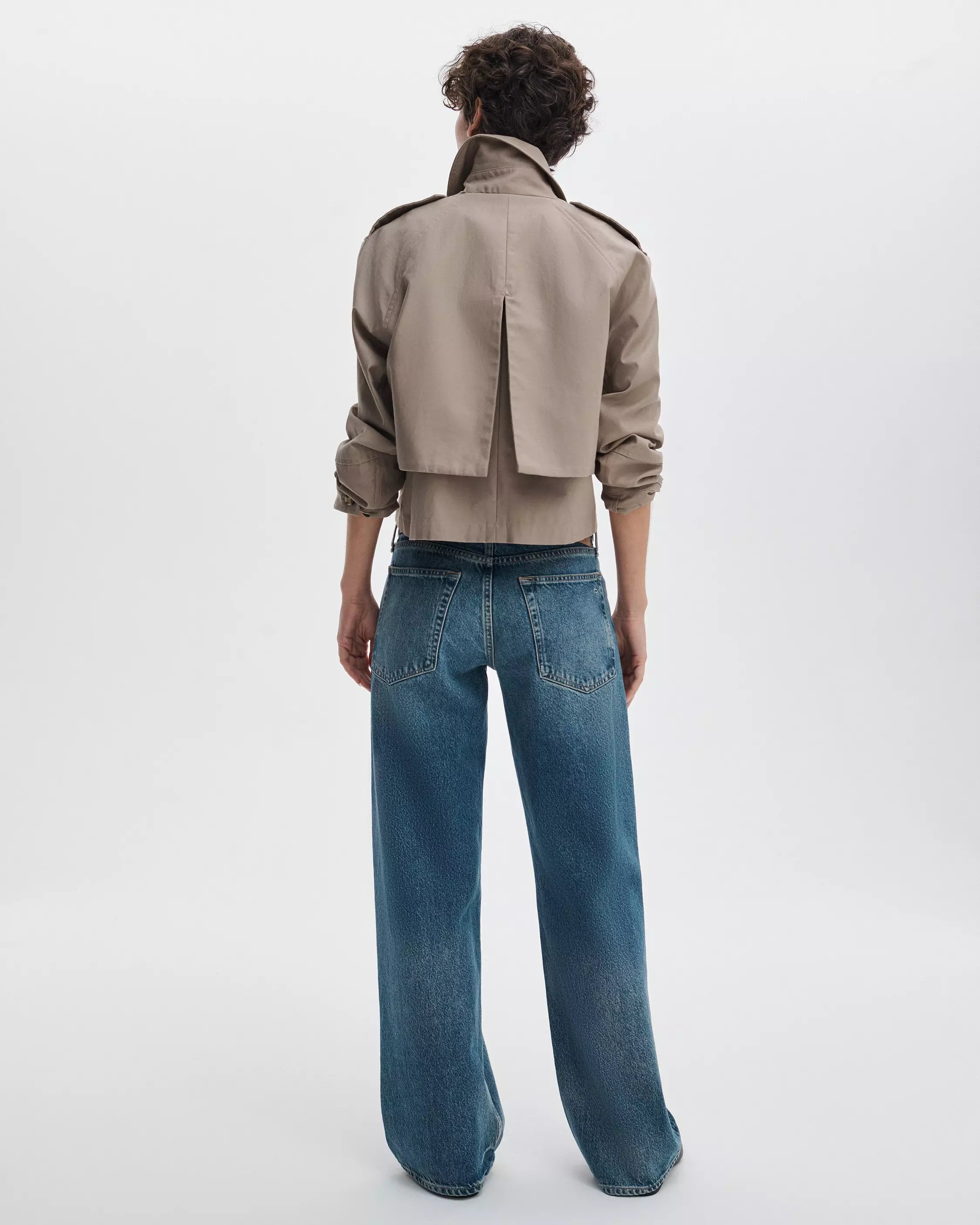 rag&bone Saige Relaxed Straight Jeans - Echo