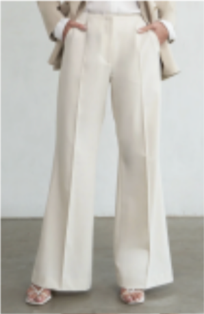Cece Pintuck Pant - Melange Ivory