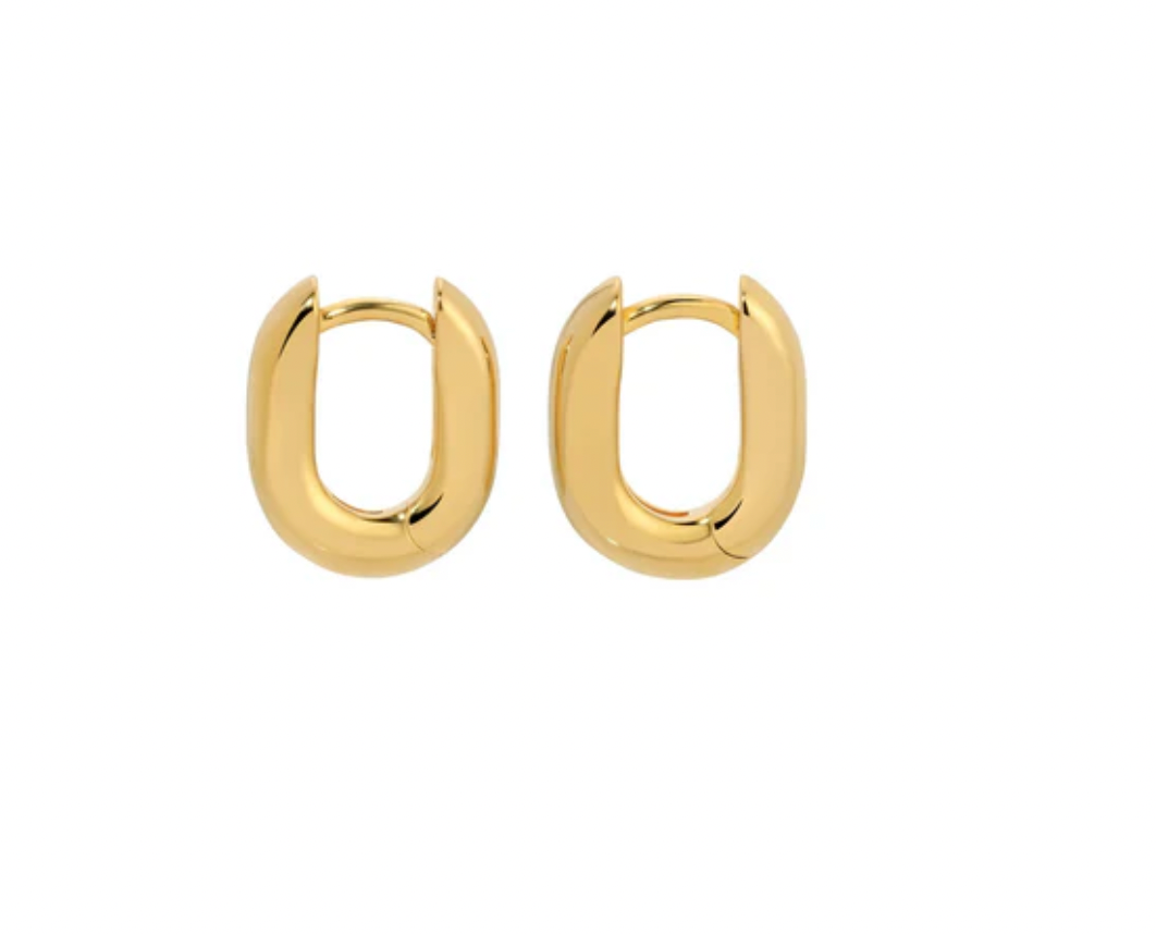 Icon Oval Hoops - Gold - Petite