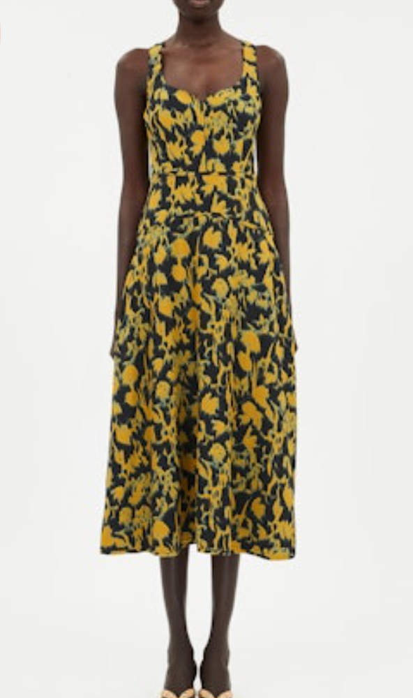 Vivi Sweetheart Neckline Midi Dress